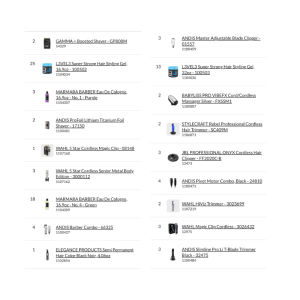 Bundle Pallet #59 - Barber