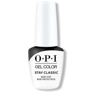 OPI Gel Color GC001 Stay Classic Base Coat, 0.5oz / 15ml