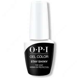 OPI Gel Color GC003 Stay Shiny Top Coat, 0.5oz / 15ml