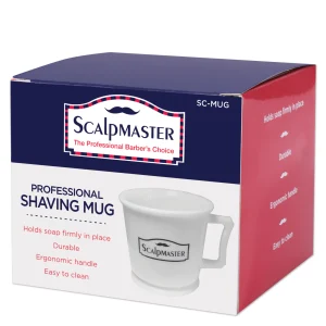 SCALPMASTER Professional Shaving Mug - White - SC - MUG